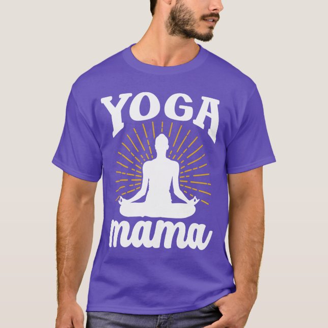 Yoga Mama Mum Mother Mummy Hobby friend T-Shirt (Front)