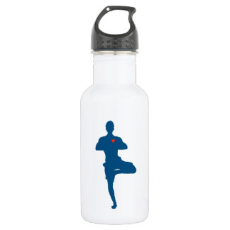 Yoga Man Tree Pose 532 Ml Water Bottle