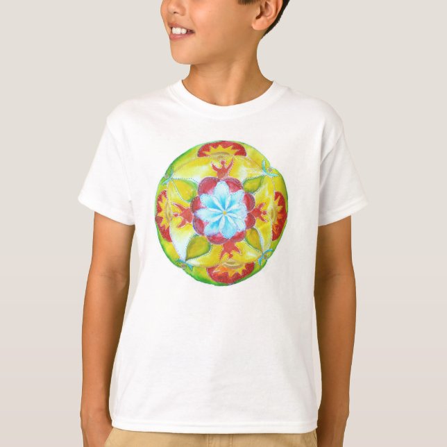 Yoga Mandala Kids T-Shirt (Front)