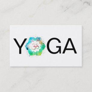 *~* Yoga  Mandala Lotus Teacher Instructor Om Aum Business Card