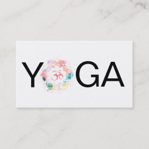 *~* Yoga  Mandala OM Aum Lotus Teacher Instructor Business Card