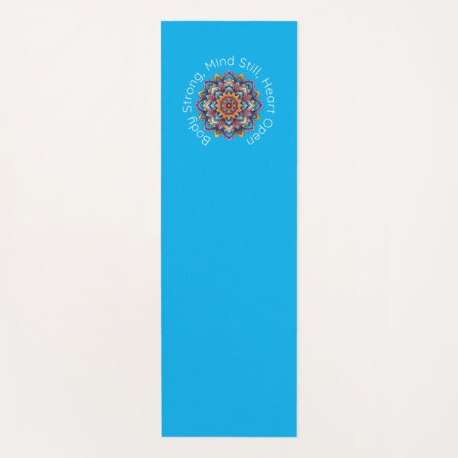 Yoga Mantra Mandala Design Mat (Front)