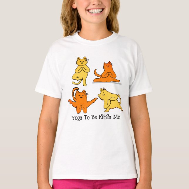 Yoga Master Cat: LOL Hilarious Yoga Pun Cat T-Shirt (Front)