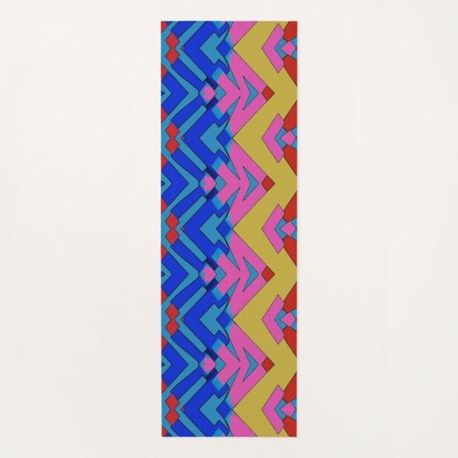 Yoga Mat, An elegant multicolor classic design Mat (Front)