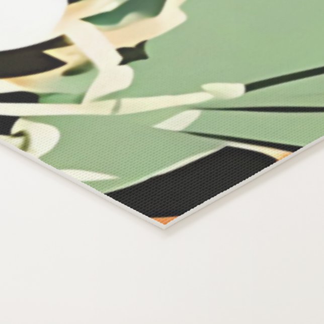 Yoga Mat Australian Floral design Eucalyptus (Detail)