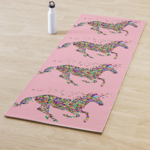Yoga Mat Colourful Unicorn