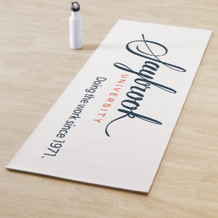 Yoga Mat - Doing the work w/ Orange Back
