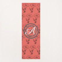 YOGA MAT HAPPY SEED FLOWER WITH MONOGRAM
