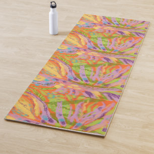Yoga mat in 2 sided original abstract designs