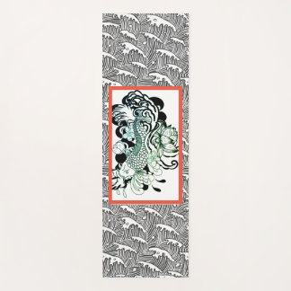 Yoga Mat JAPANESE WAVE PATTERN WITH FISH