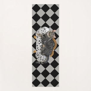 Yoga Mat Lazy Cat Diamond Hatch