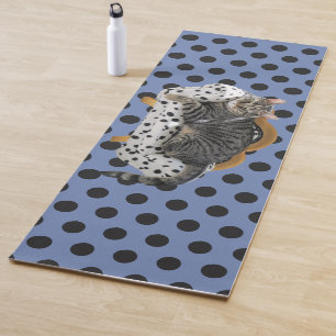 Yoga Mat Lazy Cat Polka Dots