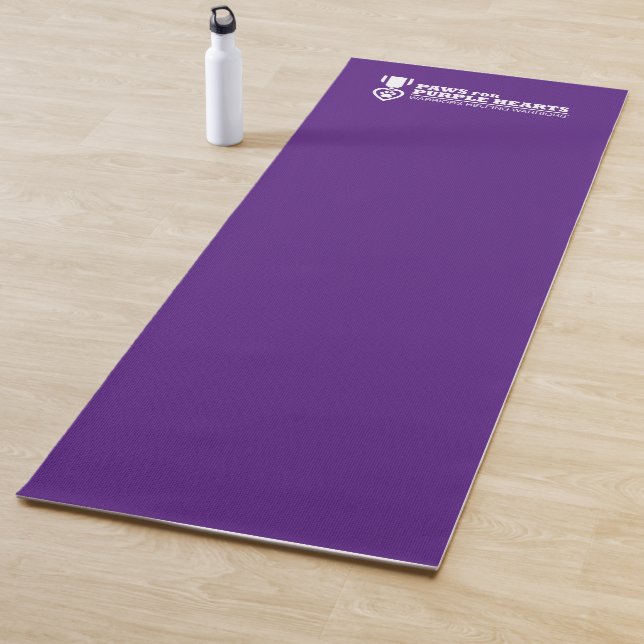 Yoga Mat - purple w logo (In Situ)