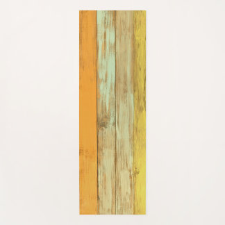 Yoga Mat Vintage Wood Floor