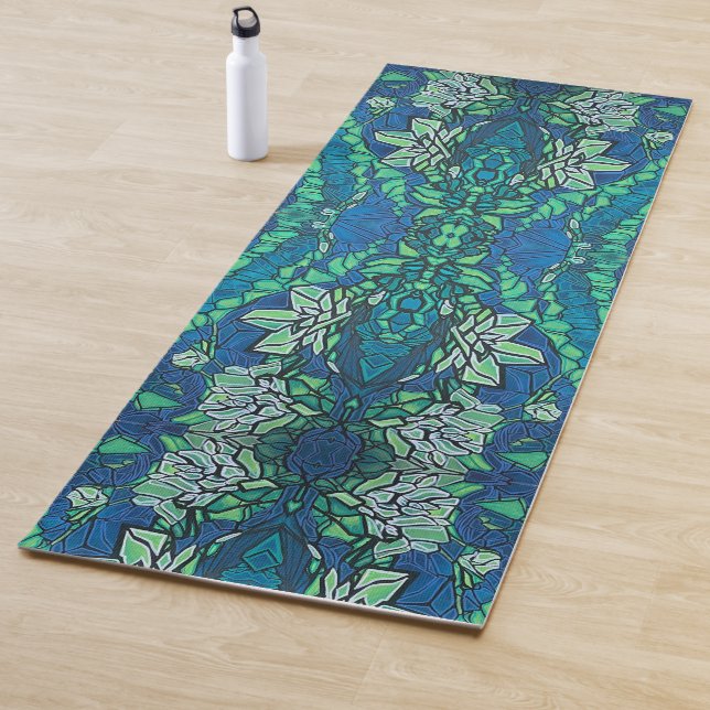 Yoga Mat - Water Lilies (lotus pond) SpaceCake art (In Situ)