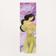Yoga Mat with easten dancing girl