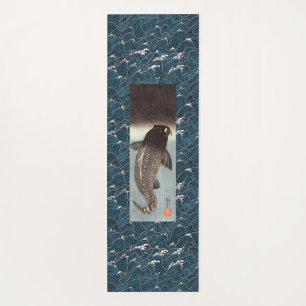 YOGA MAT WITH JAPANESE FISH PRINT