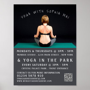 Yoga Mat, Yoga Class Advertising Poster