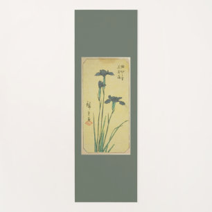 YOGA MATS JAPANESE IRIS AND CLOUDS CUSTOM NAME