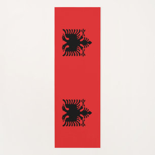 Yoga Mats with flag of Albania