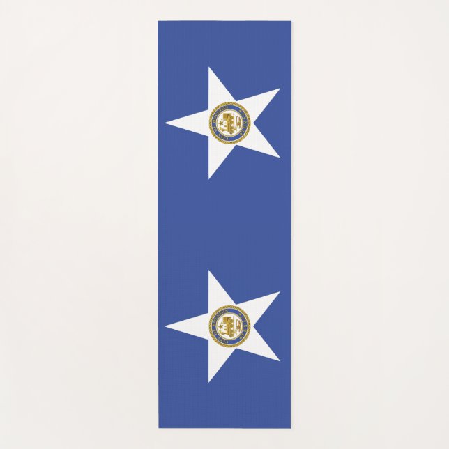 Yoga Mats with flag of Houston, USA (Front)