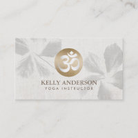 Yoga Mediation Monogram Gold Om Sign Zen Floral