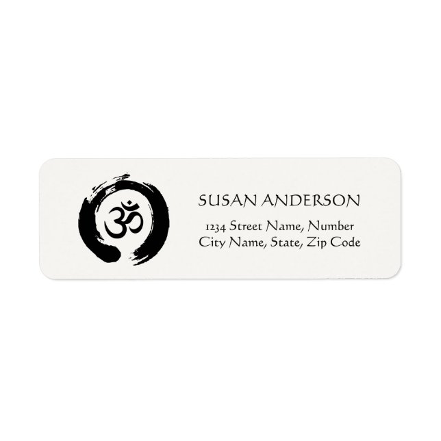 Yoga & Meditation Address Label (Front)