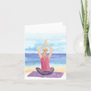 Yoga Meditation All Occasion Note Card