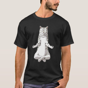 Yoga Meditation British Shorthair Cat T-Shirt