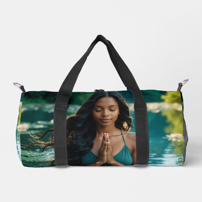 YOGA - MEDITATION - CARPE DIEM - WELLNESS DUFFLE BAG (Front)