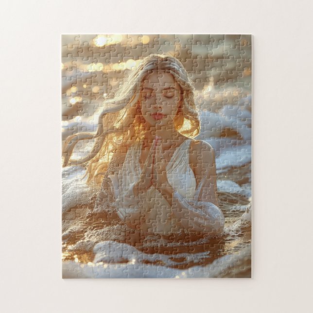 YOGA - MEDITATION - CARPE DIEM - WELLNESS JIGSAW PUZZLE (Vertical)