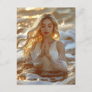 YOGA - MEDITATION - CARPE DIEM - WELLNESS POSTCARD