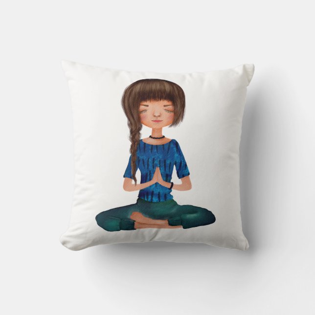 Yoga Meditation  Cushion (Front)