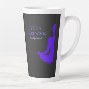 Yoga & Meditation for a Healthy Mind Latte Mug