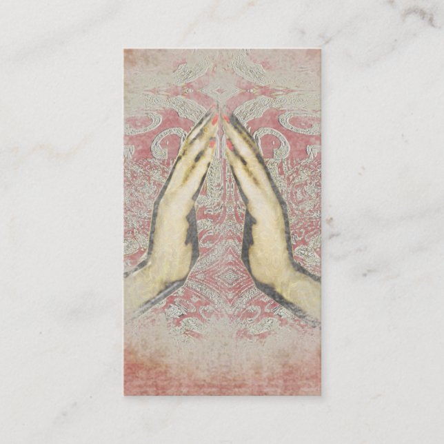 Yoga Meditation Healer Reiki  Business Cards (Front)