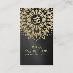 YOGA Meditation Instructor Appointment Mandala Om Card