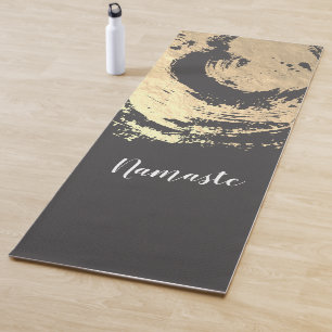 Yoga Meditation Instructor Black & Gold ZEN Symbol Yoga Mat