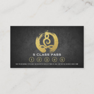 Yoga Meditation Instructor Class Pass Loyalty Card