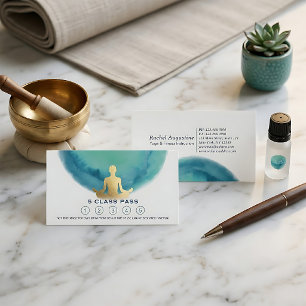 Yoga Meditation Instructor Class Pass Loyalty Card