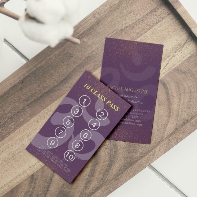Yoga Meditation Instructor Class Pass Loyalty Card (Creator Uploaded)