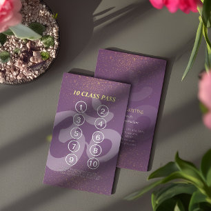 Yoga Meditation Instructor Class Pass Loyalty Card