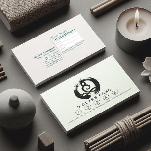 Yoga Meditation Instructor Class Pass Loyalty Card