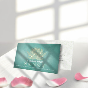 Yoga Meditation Instructor Class Pass Loyalty Card