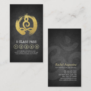 Yoga Meditation Instructor Class Pass Loyalty Card