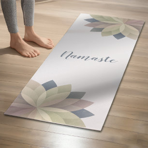 Yoga Meditation Instructor Colourful Lotus Mandala Yoga Mat