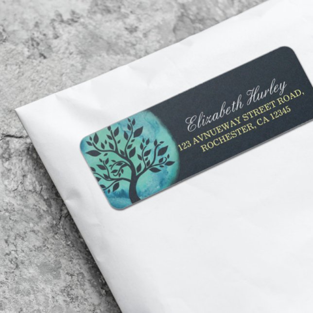 Yoga Meditation Instructor Elegant Watercolor Tree (Creator Uploaded)