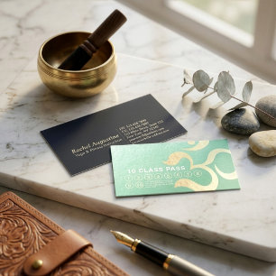 Yoga Meditation Instructor Life Coach Class Pass Loyalty Card