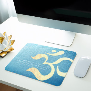 Yoga Meditation Instructor Life Coach OM Quotes Mouse Mat