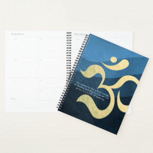 Yoga Meditation Instructor Life Coach OM Quotes Pl Planner