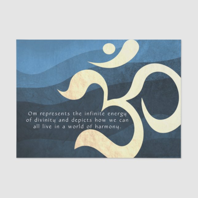 Yoga Meditation Instructor Life Coach OM Quotes Ti Tissue Paper (Front)